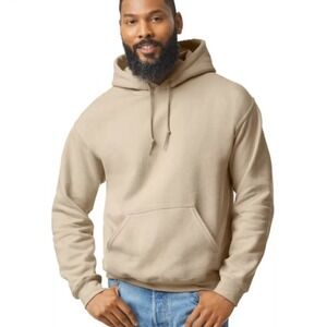 American Eagle Outfitters Mens Tan Hoodie Pullover Fleece-Lined Size‎ Large NWT